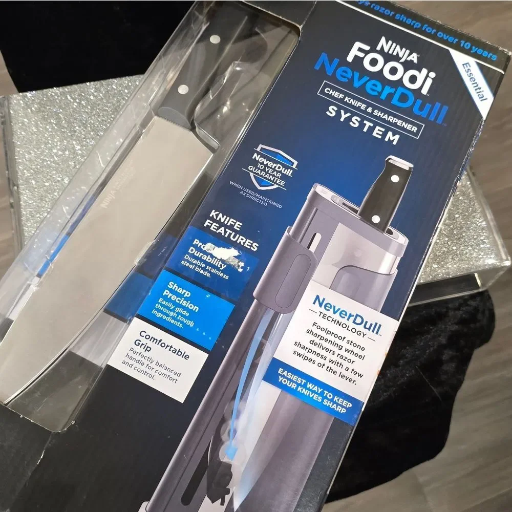 Ninja Foodi‎ NeverDull Chef Knife with Sharpener System